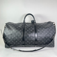 Louis Vuitton Eclipse Monogram Keepall Bandouliere 55