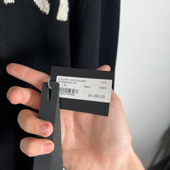 Amiri Black Knit Logo Hoodie Size M