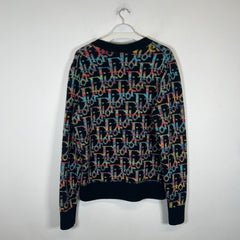 Dior Multicolor Oblique Logo Sweater Size M