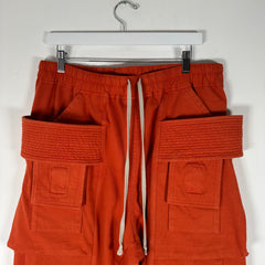 Rick Owens Orange Creatch Cargo Size L