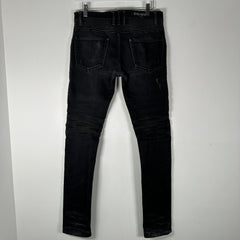 Balmain Black Biker Jeans Size 27
