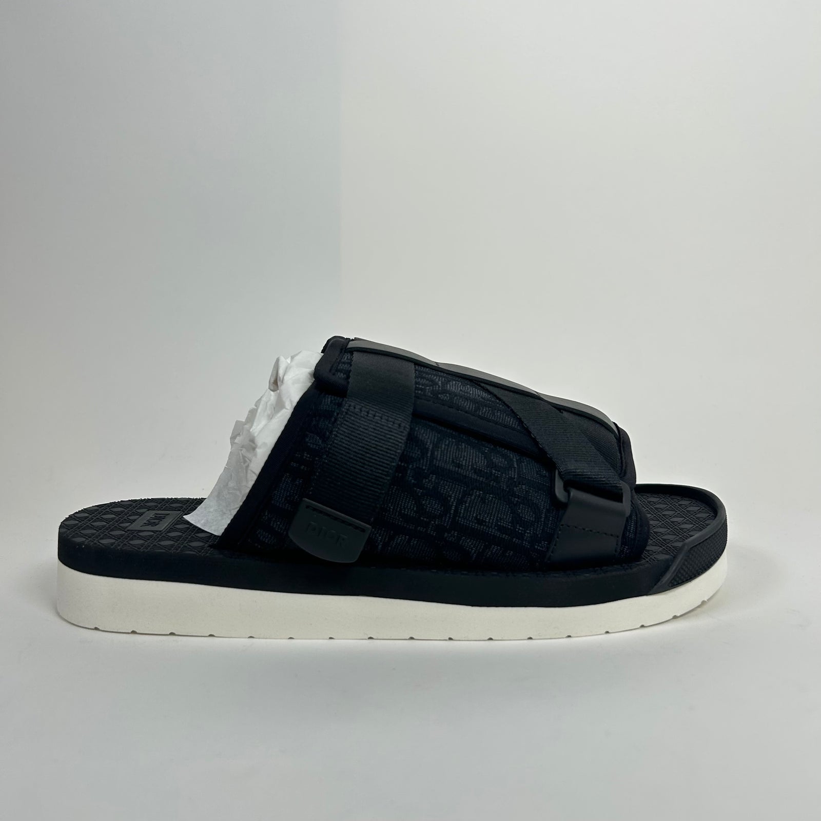 Dior Black Oblique Alpha Sandals Size 42