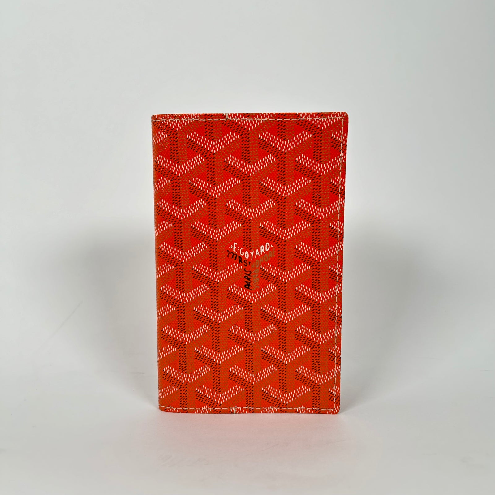 Goyard Orange Passport Holder