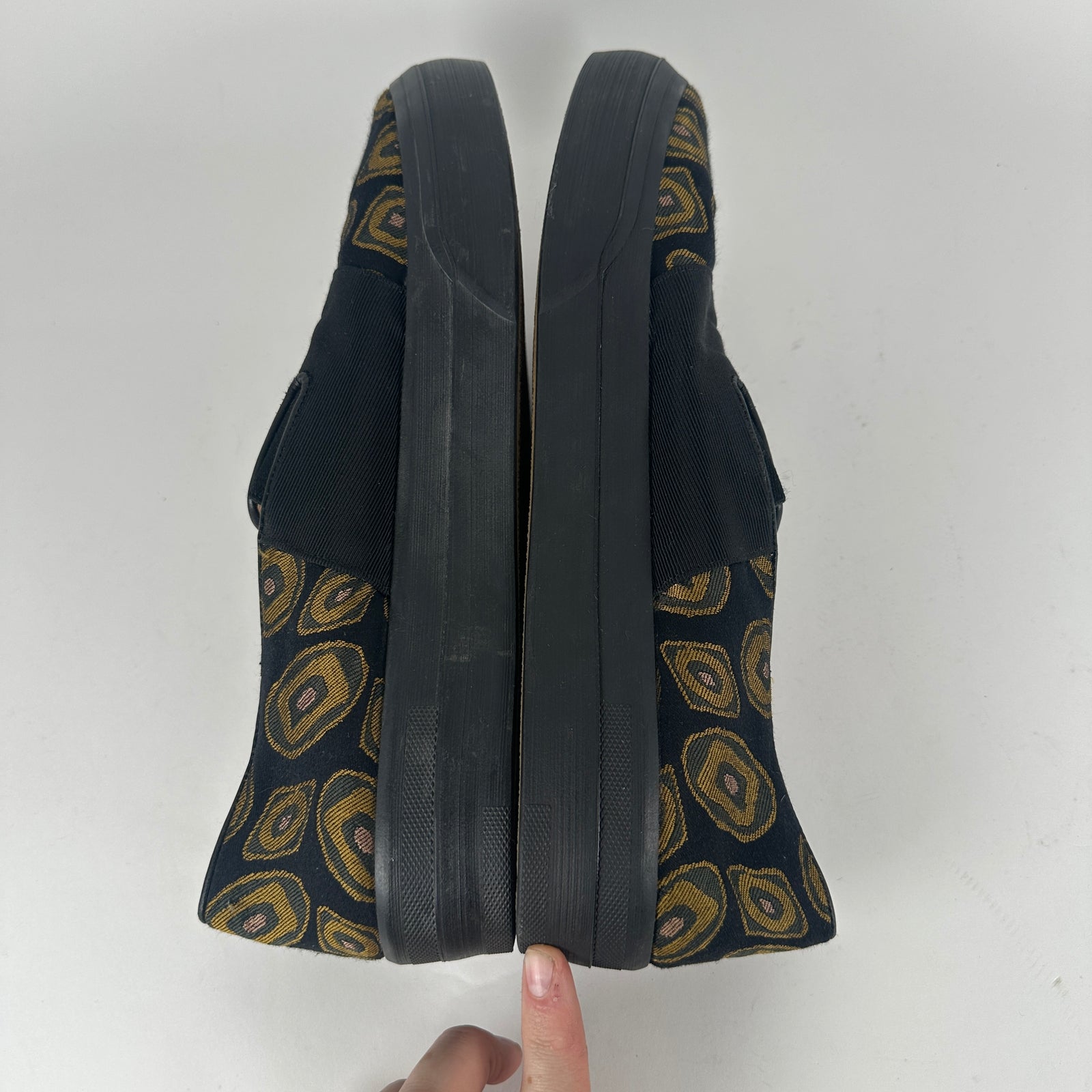 Dries Van Noten Gold Circle Slip-On Sneaker Size 12