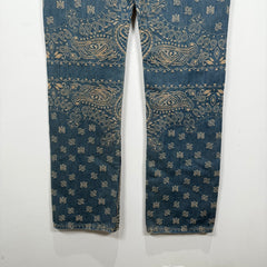 Amiri Bandana Paisley Denim Pants Size 30