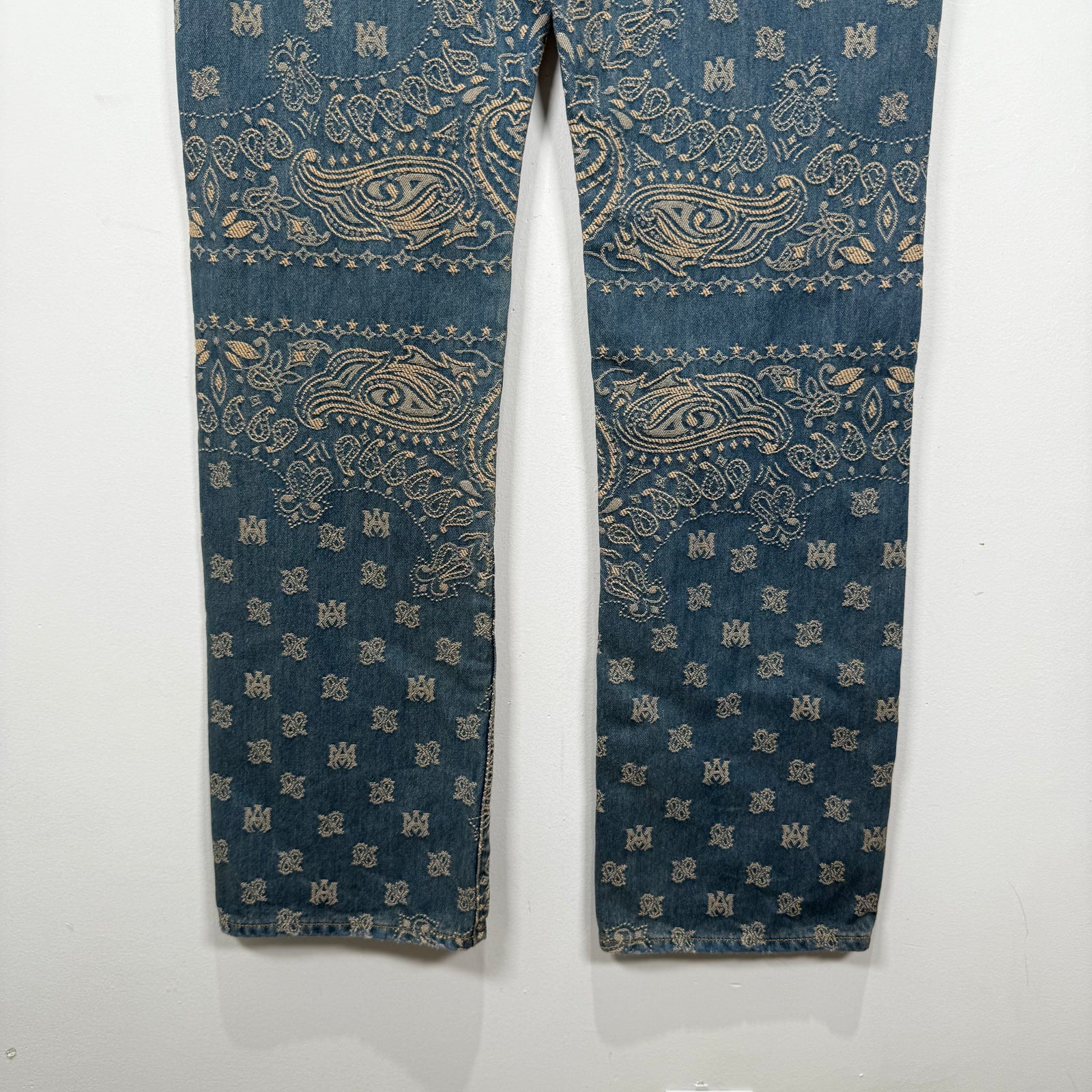 Amiri Bandana Paisley Denim Pants Size 30