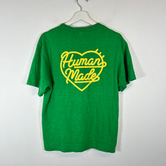 Human Made Green/Yellow Logo T-Shirt Size M