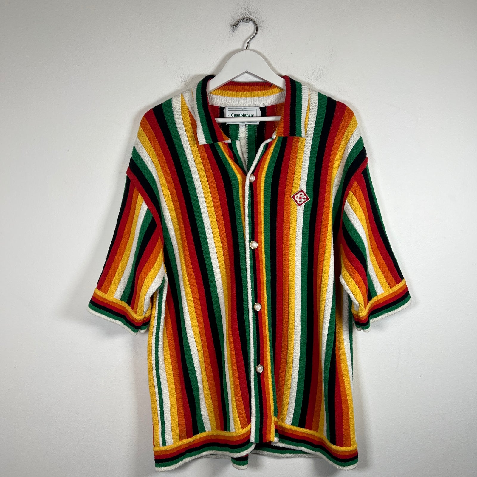Casablanca Multicolor Striped Towel Shirt Size L