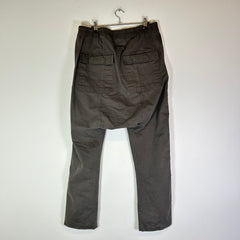 Rick Owens DRKSHDW FW16 Mastodon Moleskin Drop Crotch Pants