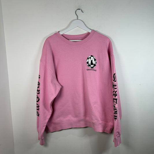 Chrome Hearts Matty Boy 'Vanity Affair' Pink Crewneck Size XXL