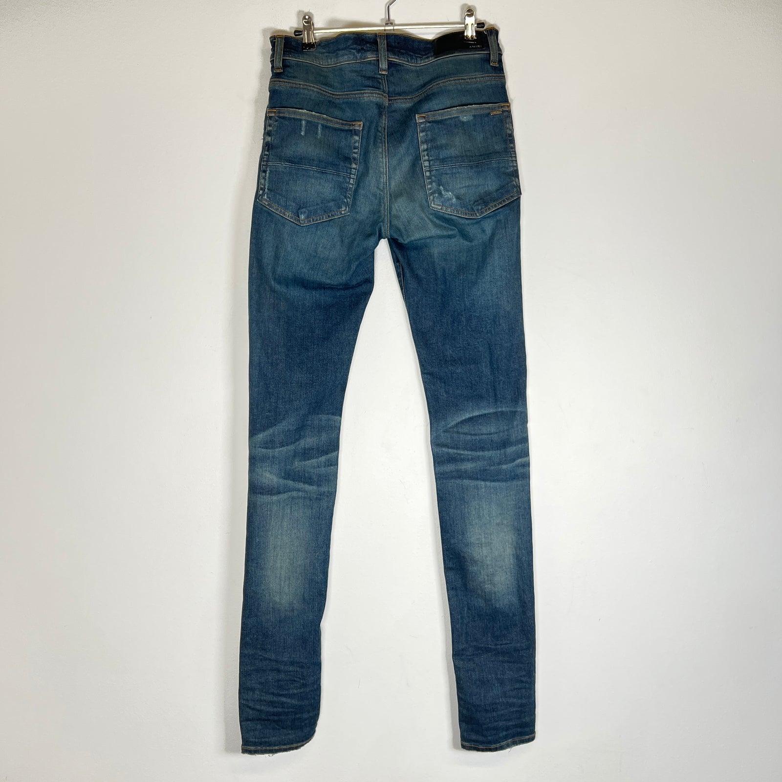 Amiri Dark Wash Indigo Distressed Jeans Size 30