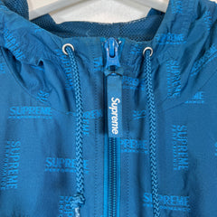 Supreme Blue Jacquard Windbreaker Size XL