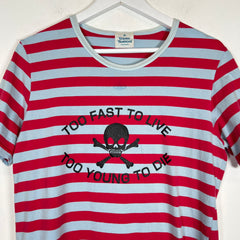 Vivienne Westwood Red/Grey 'Too Fast To Live' T-Shirt Size L