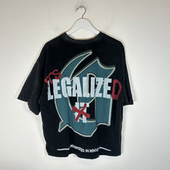 Godspeed Black Skeleton Farmer Logo T-Shirt Size S