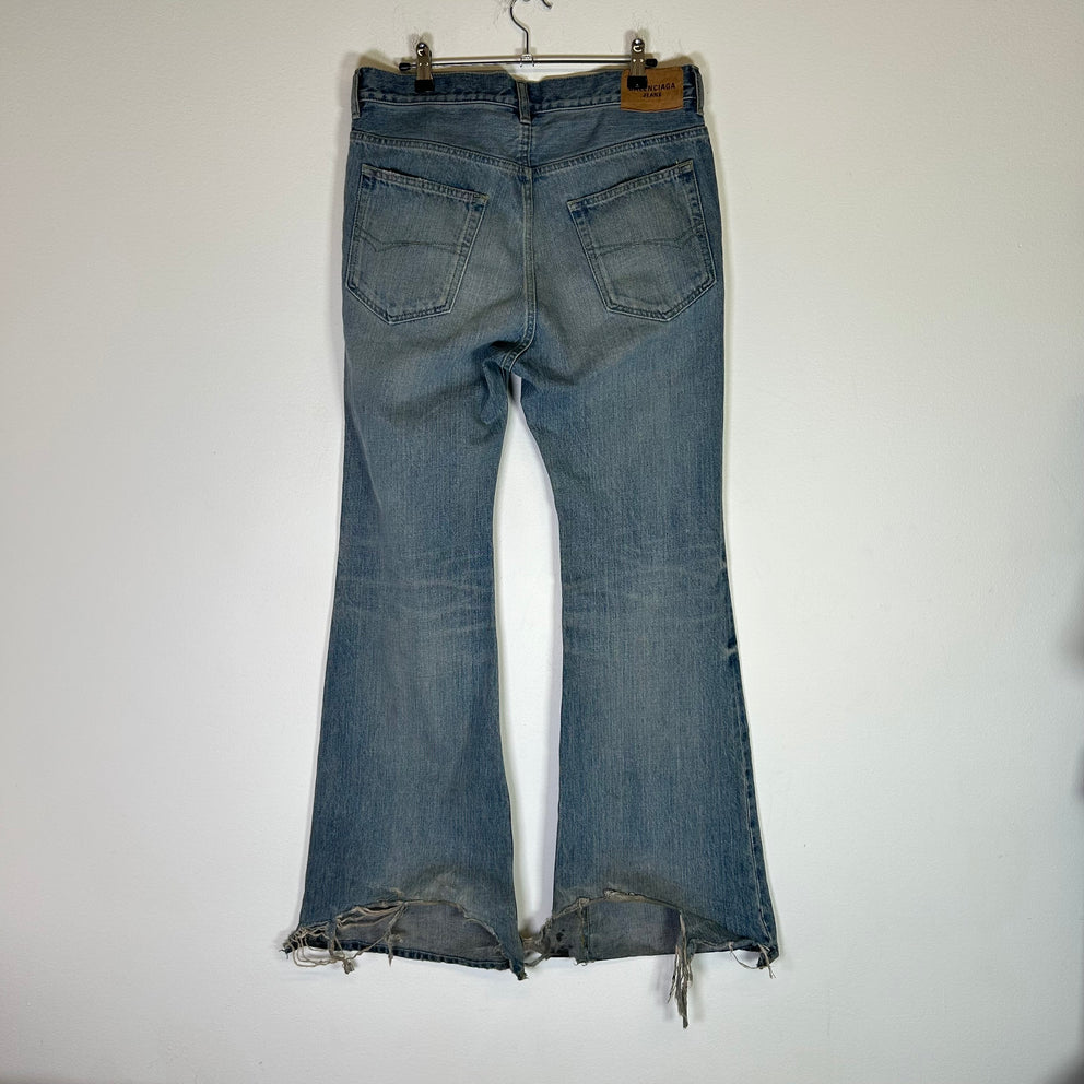Balenciaga Lightwash Bootcut Flare Jeans Size XS