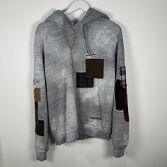 DSQUARED2 Grey Patchwork Hoodie Size S