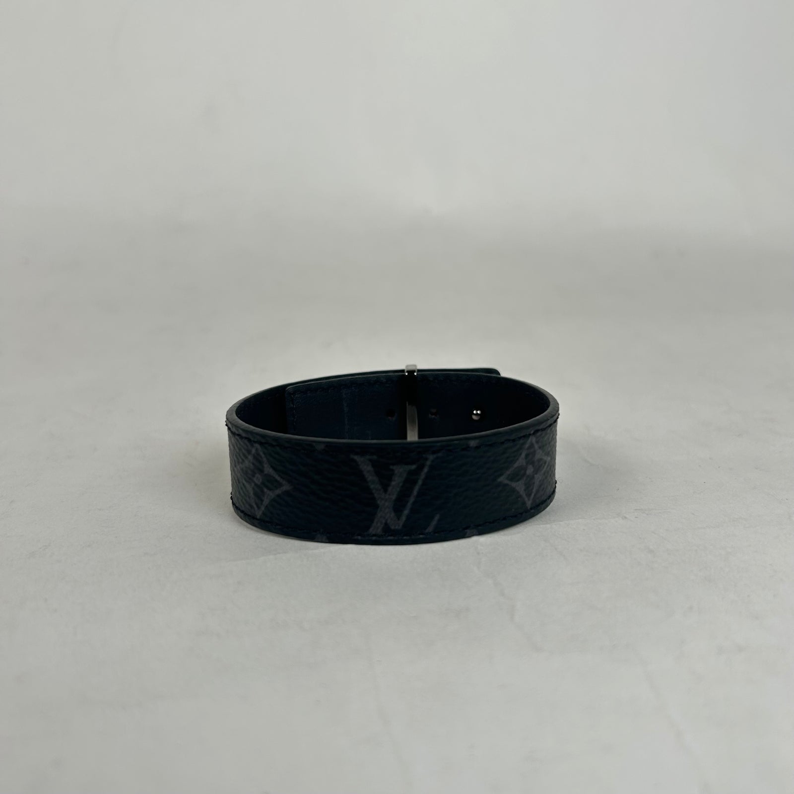 Louis Vuitton Black Monogram Slim Bracelet