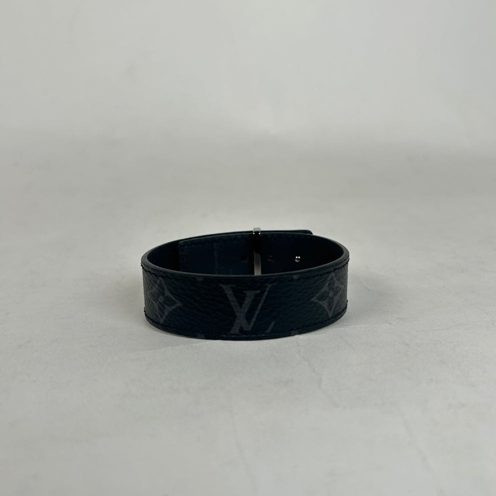 Louis Vuitton Black Monogram Slim Bracelet