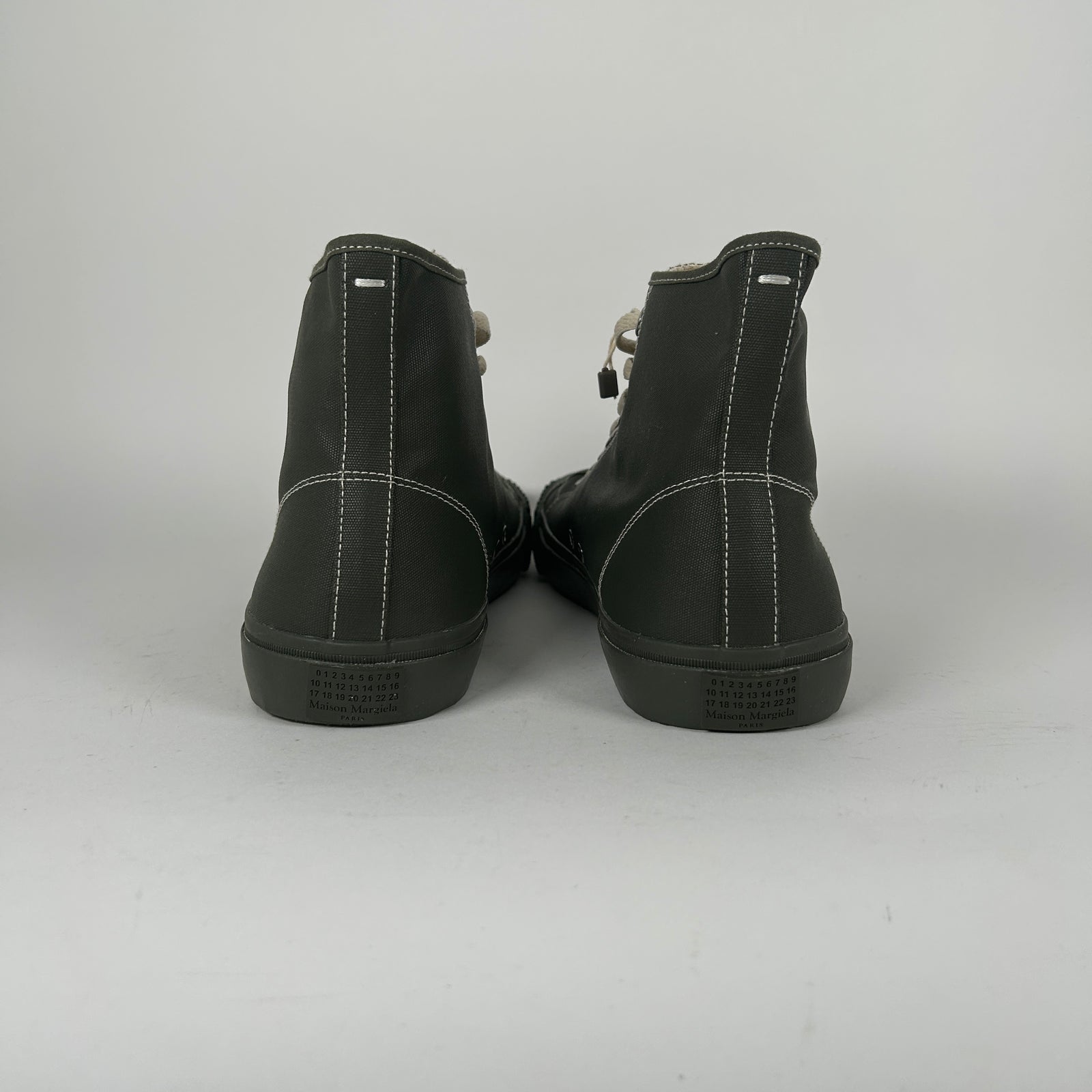 Maison Margiela Green Canvas Tabi Size 45