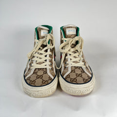 Gucci 77 Tennis High Tops Size 38