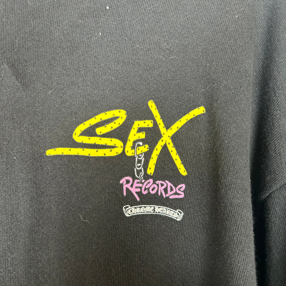 Chrome Hearts Black Matty Boy Sex Records Hoodie Size XL