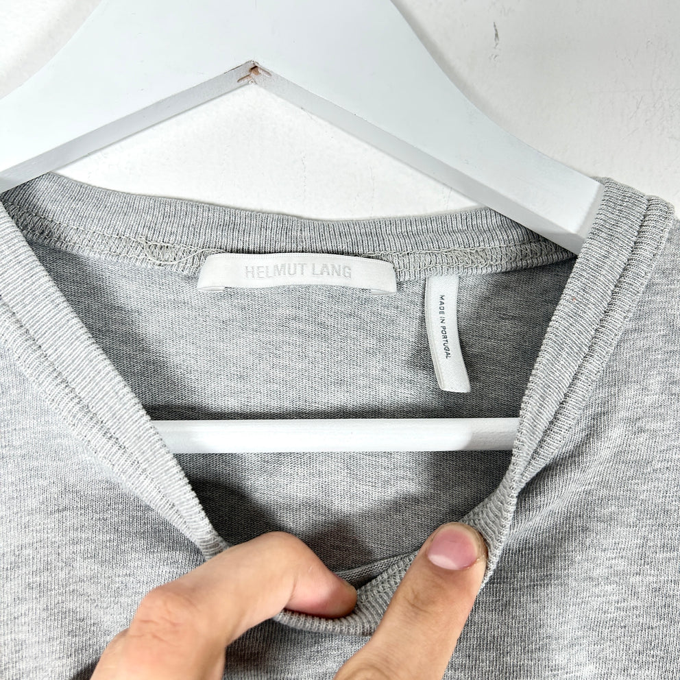Helmut Lang Graphic Grey T-Shirt Size L