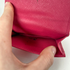 Prada Small Saffiano Pink Wallet