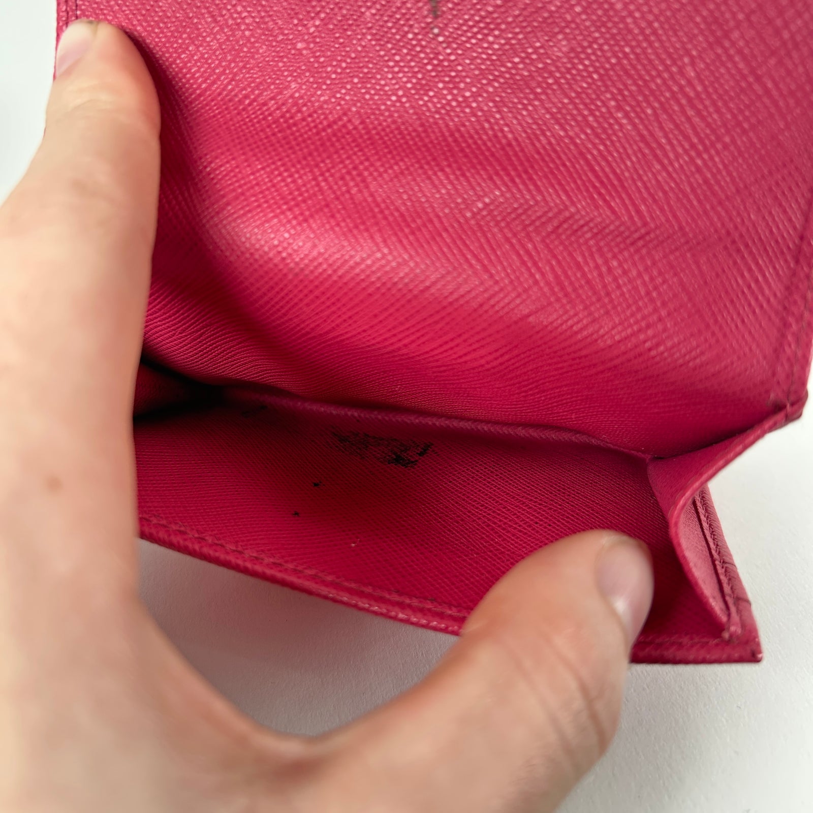 Prada Small Saffiano Pink Wallet