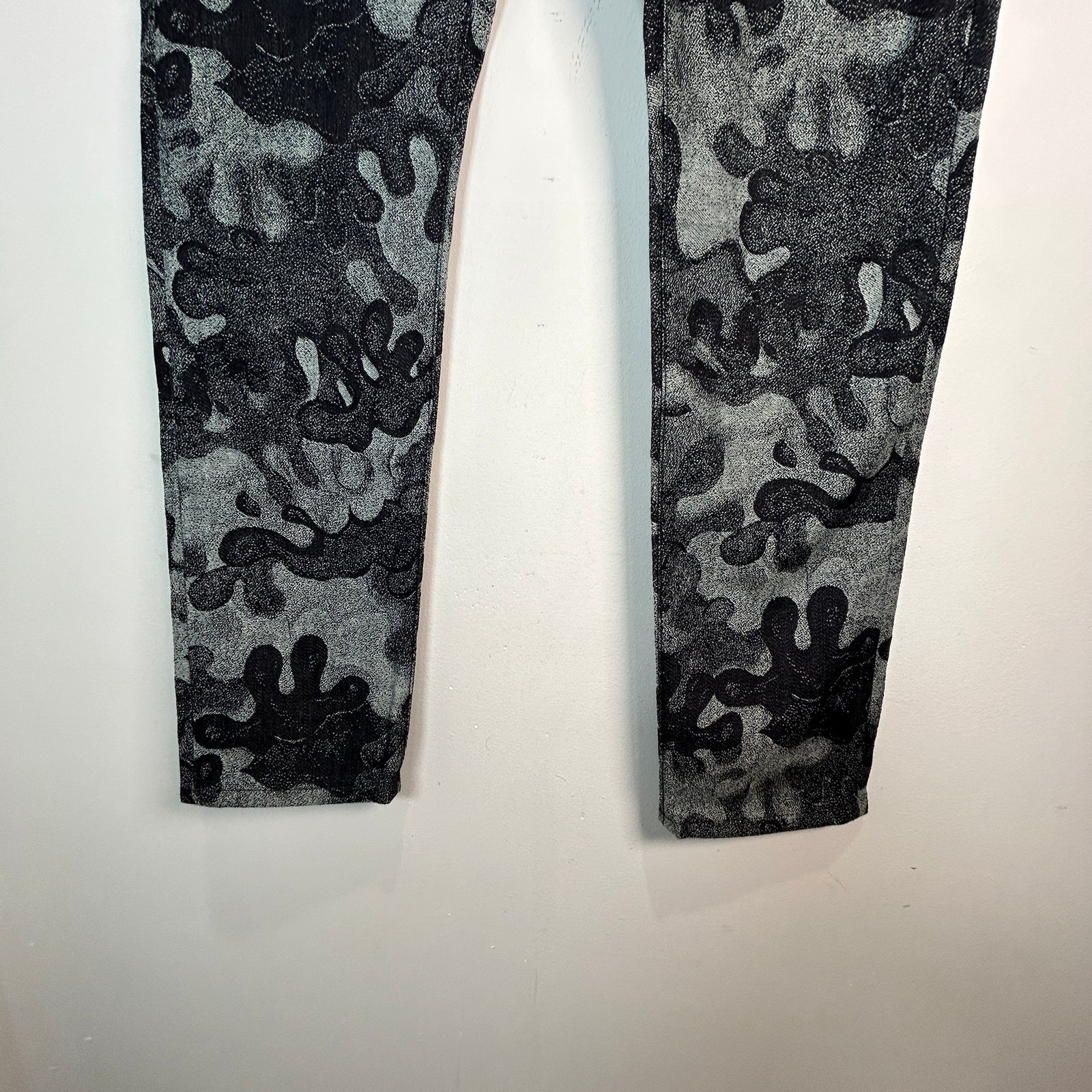 Dior x Peter Doig Grey Camo Jeans Size 30