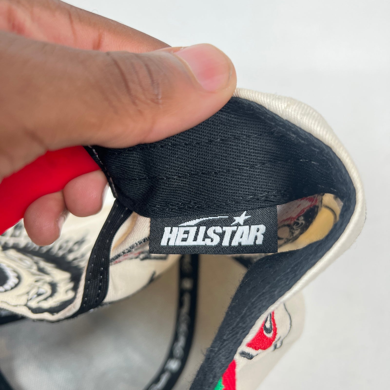 Hellstar White/Red Records Snapback