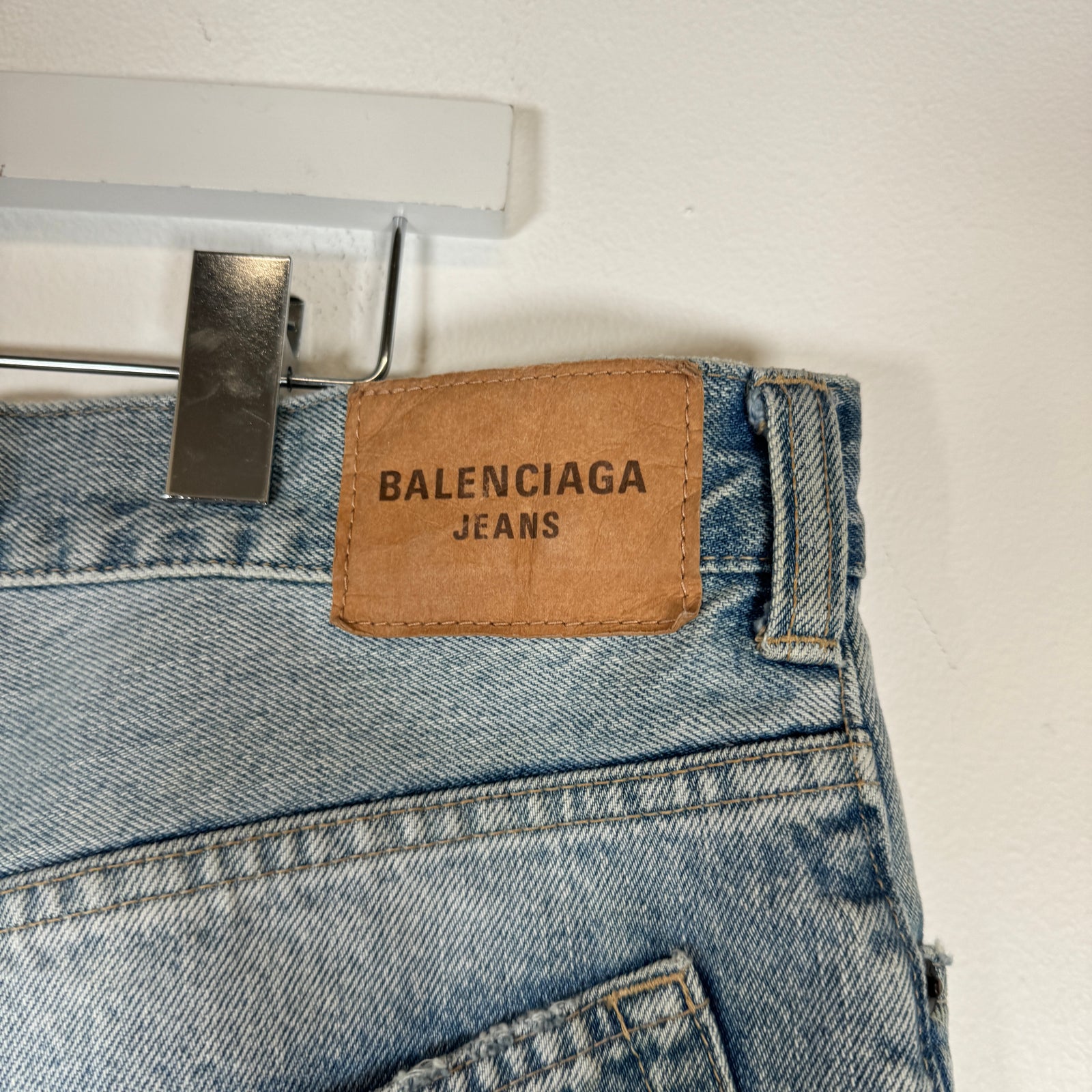 Balenciaga Blue Baggy Fit Jeans Size L