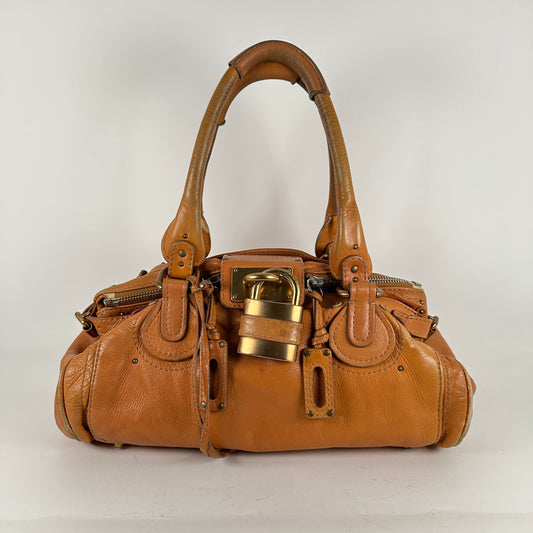 Chloe Paddington Lock Leather Handbag