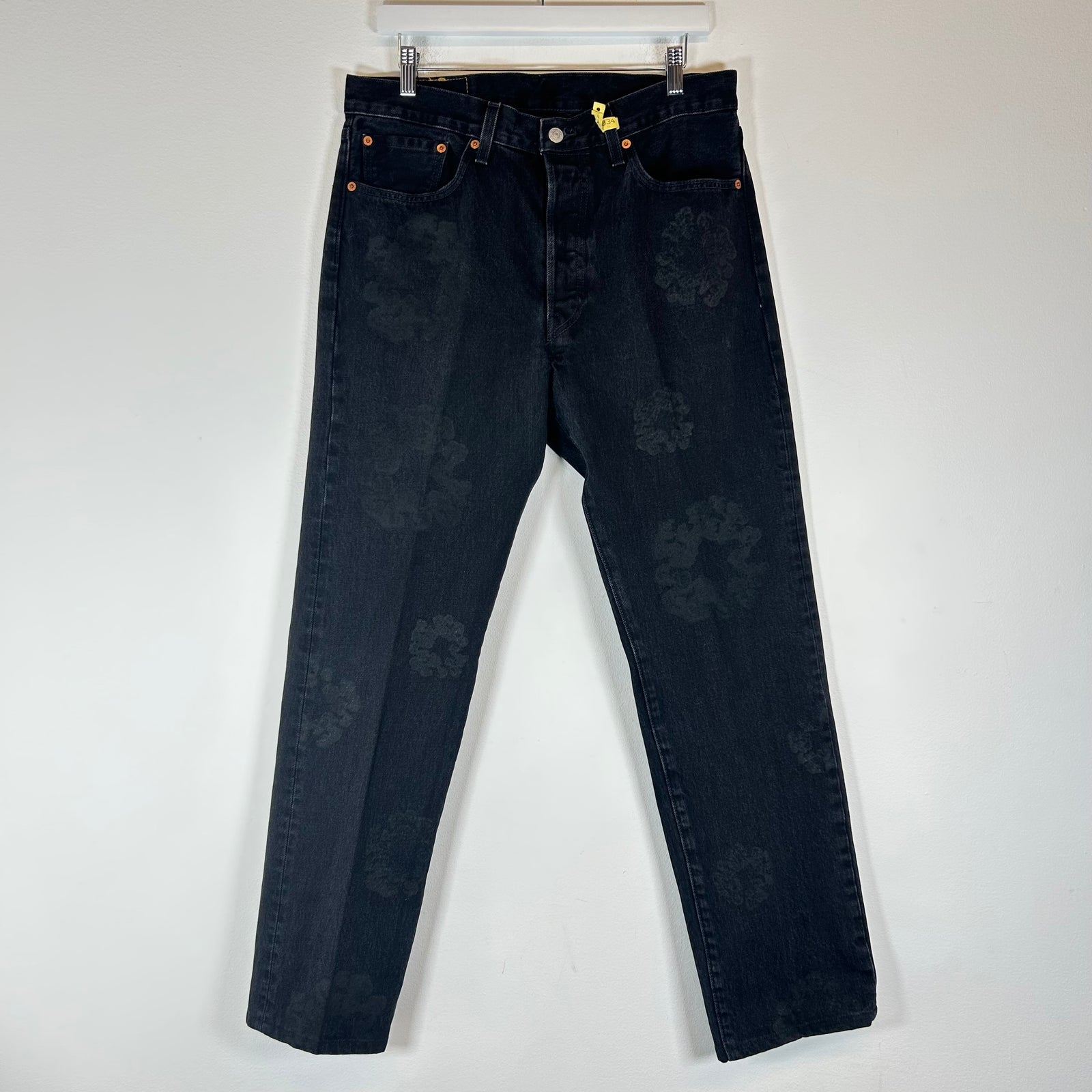 Denim Tears Black/Black Wreath Jeans Size 34