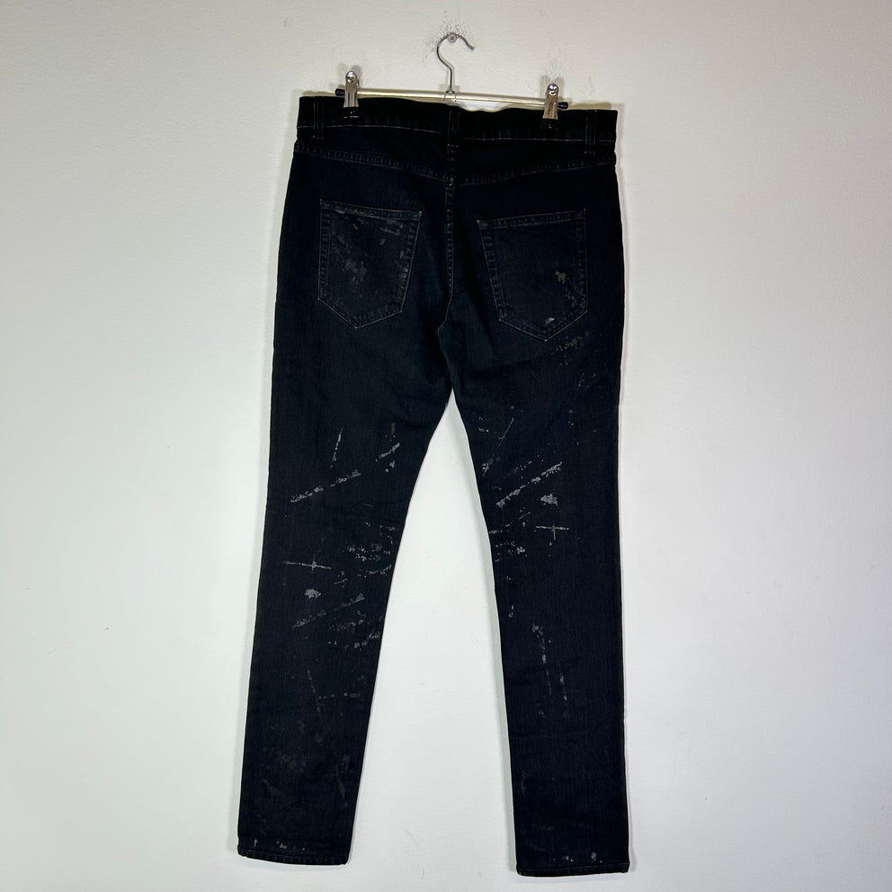Saint Laurent D02 ‘Oil Spill’ Jeans