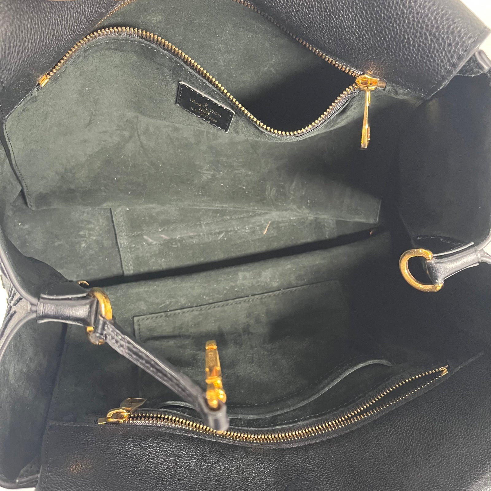 Louis Vuitton Black Veau Cachemire W Tote PM