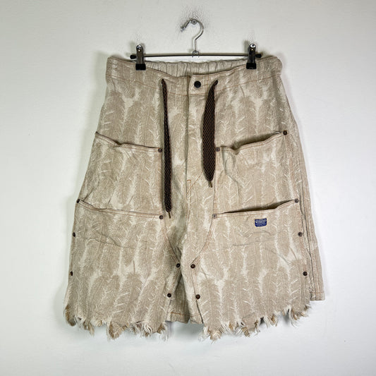 Kapital 12oz Magpie Denim Feather Shorts