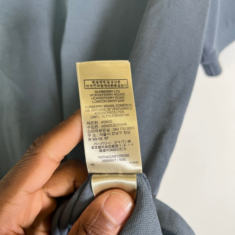 Burberry Brit Grey Check Polo Shirt