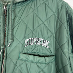 Supreme Green Reversible Dimensions Logo Denim Work Jacket Size S
