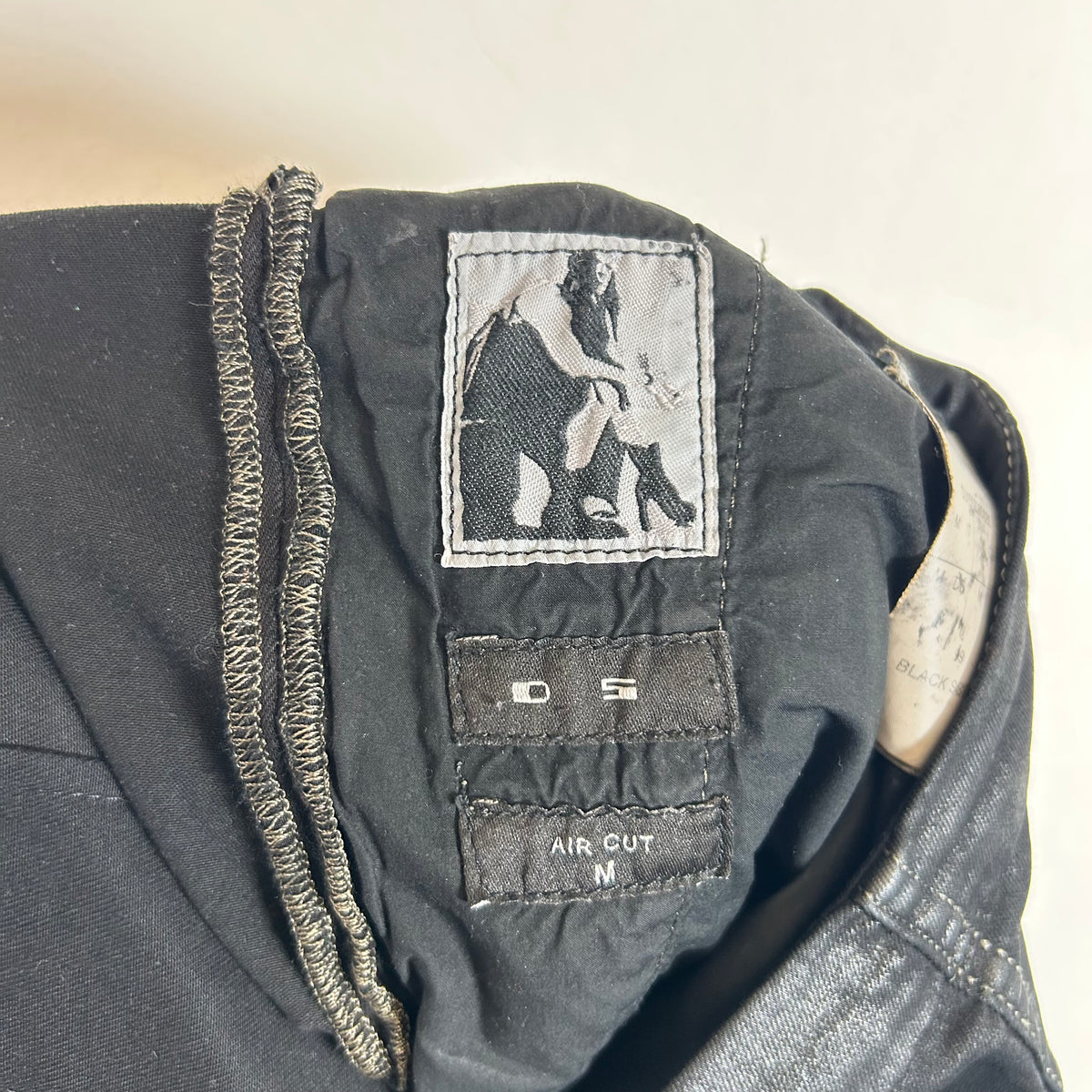 Rick Owens DRKSHDW SS15 Scrub Waxed Aircut Jeans