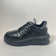 Versace Black Odissea Leather Sneaker Size 38