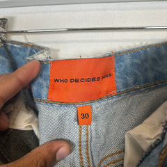 Who Decides War Sunshine Overlay Denim Size 30