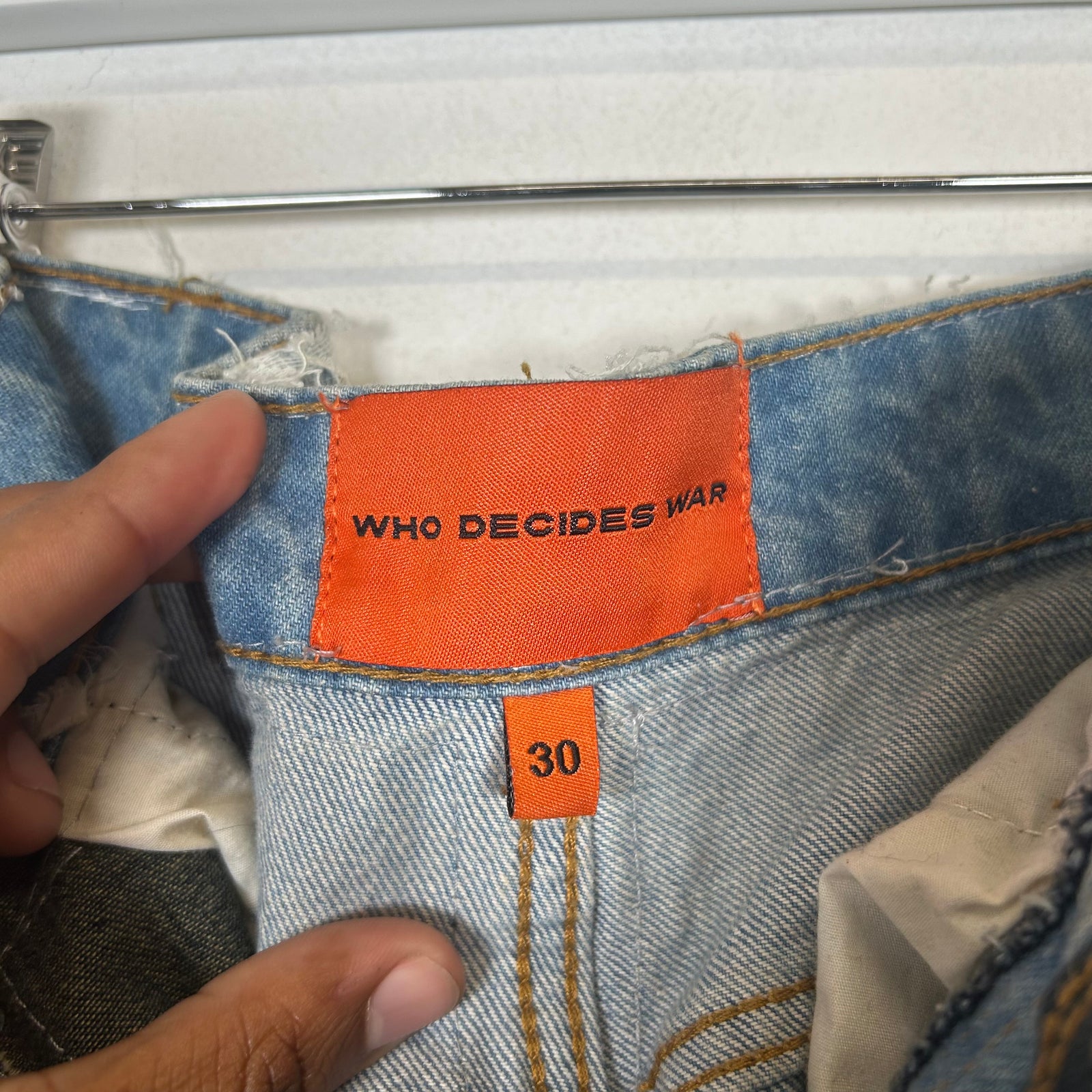 Who Decides War Sunshine Overlay Denim Size 30