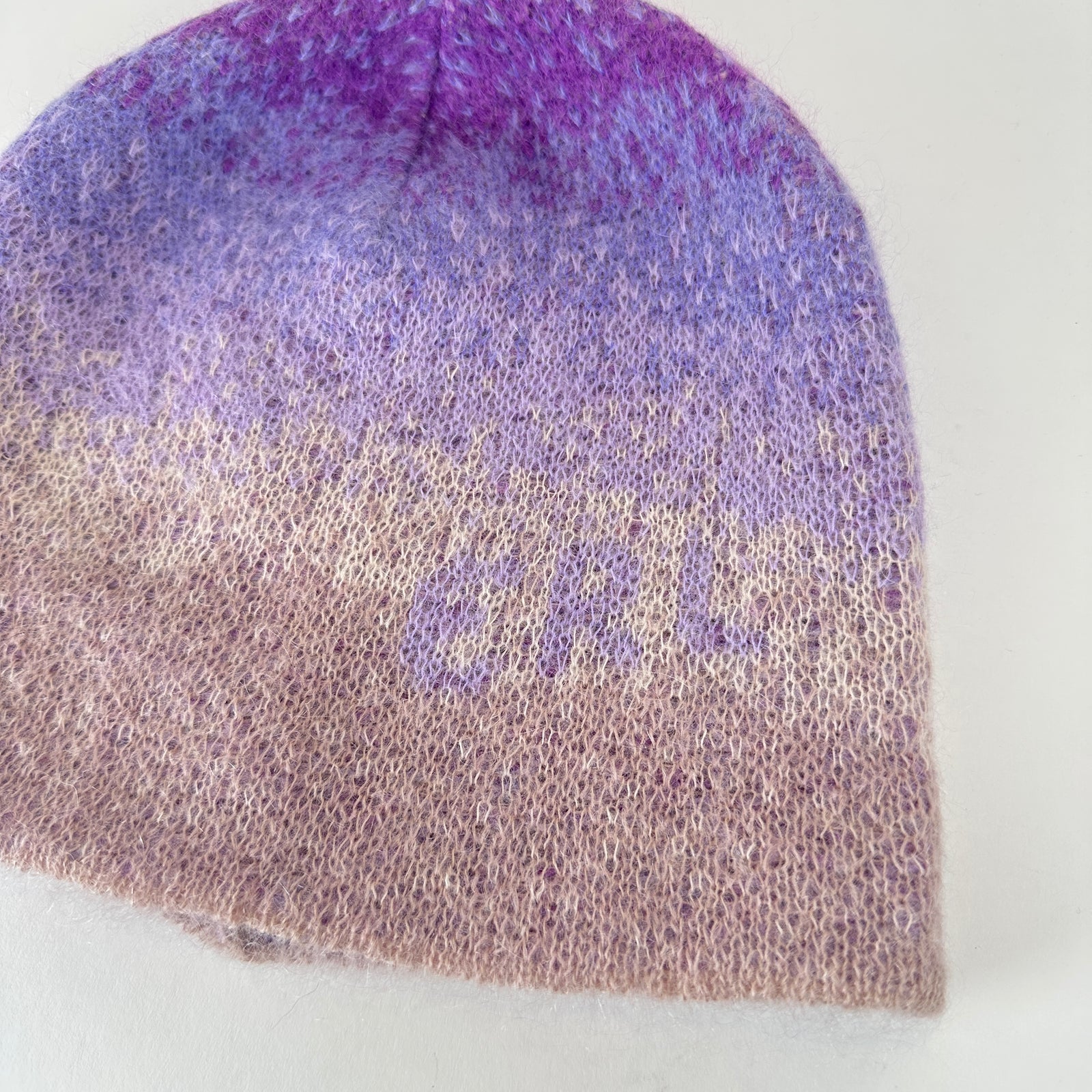 ERL Gradient Knit Beanie In Purple