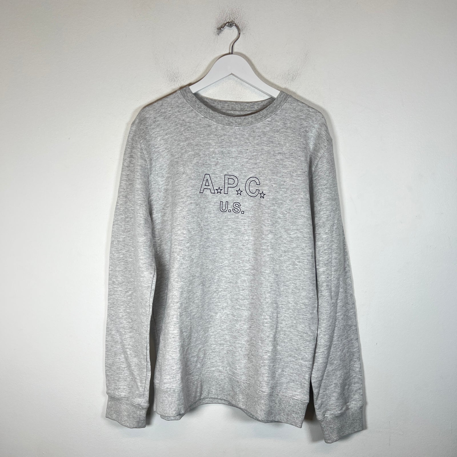 APC Grey US & Stars Sweatshirt Size XL
