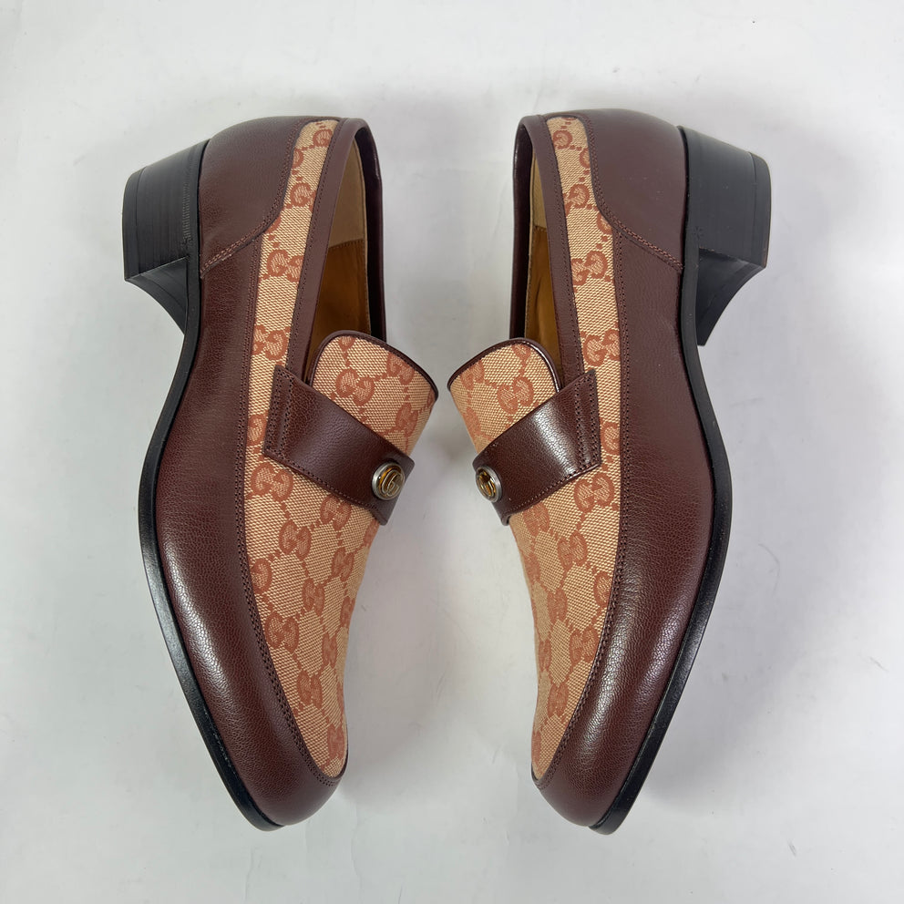 Gucci GG Monogram Jacquard Canvas Loafers