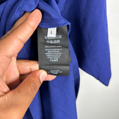 Balenciaga Purple Campaign Logo T-Shirt Size L