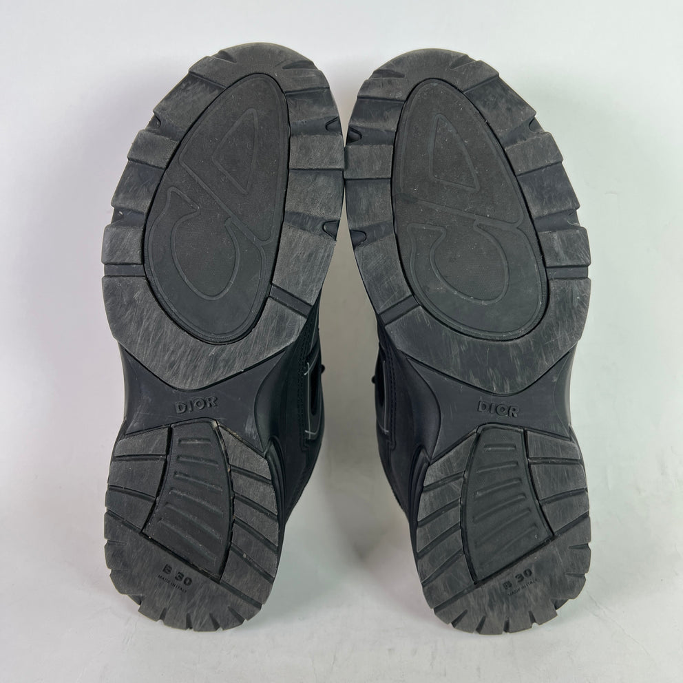 Dior B30 Triple Black Technical Mesh Sneaker Size 46