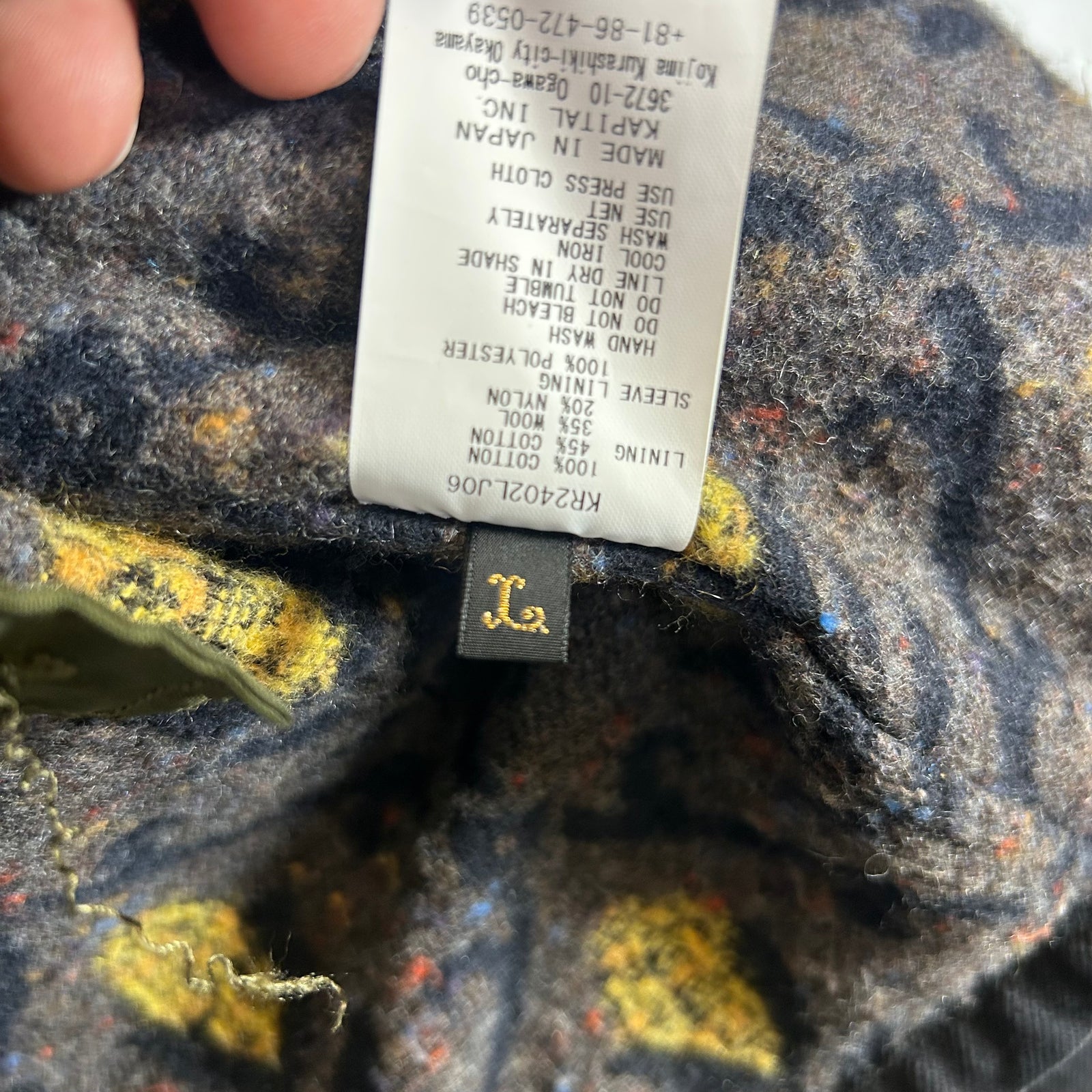 Kapital Kountry Black Denim Motorcross Jacket Size 3