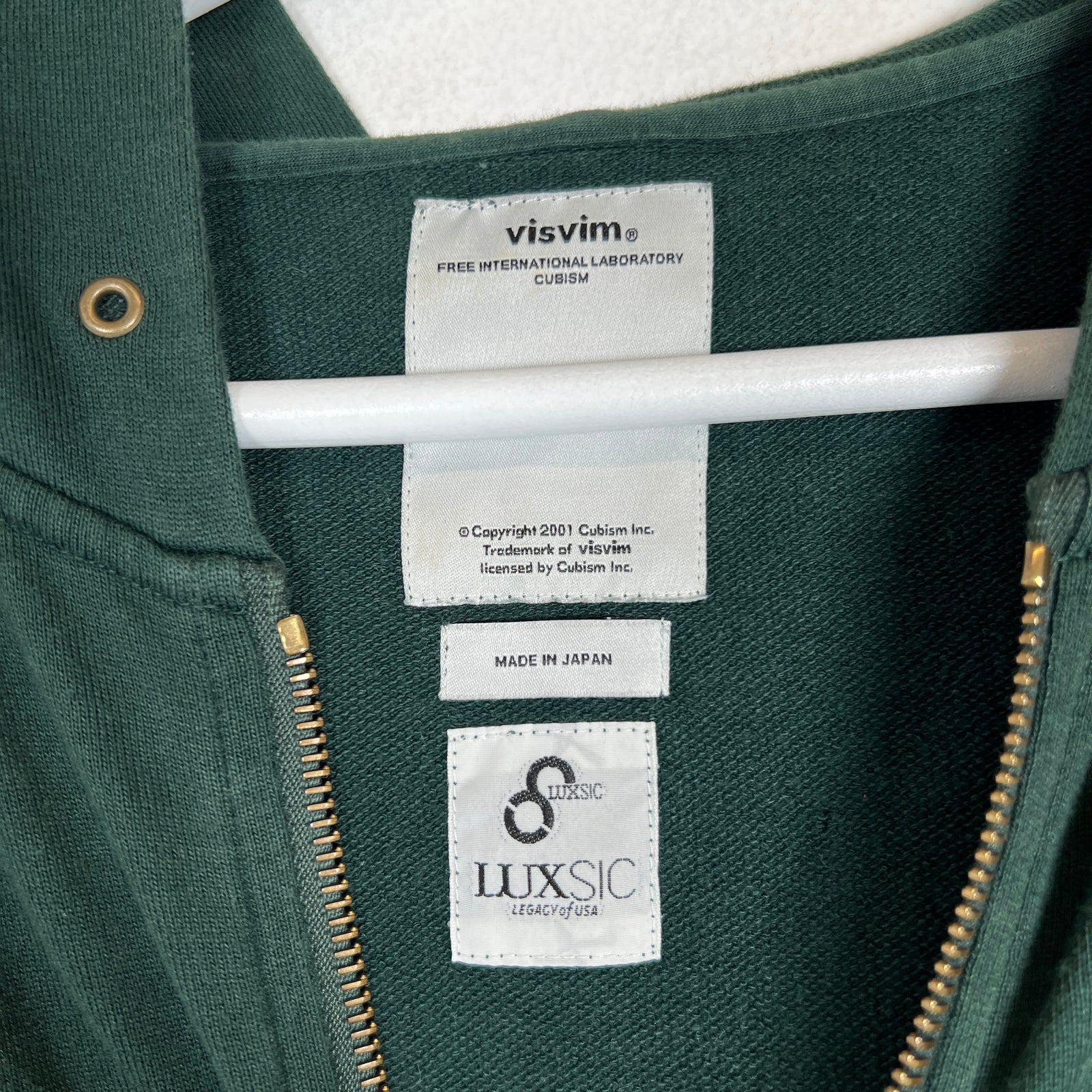 Visvim Green JV Hoodie Size 1