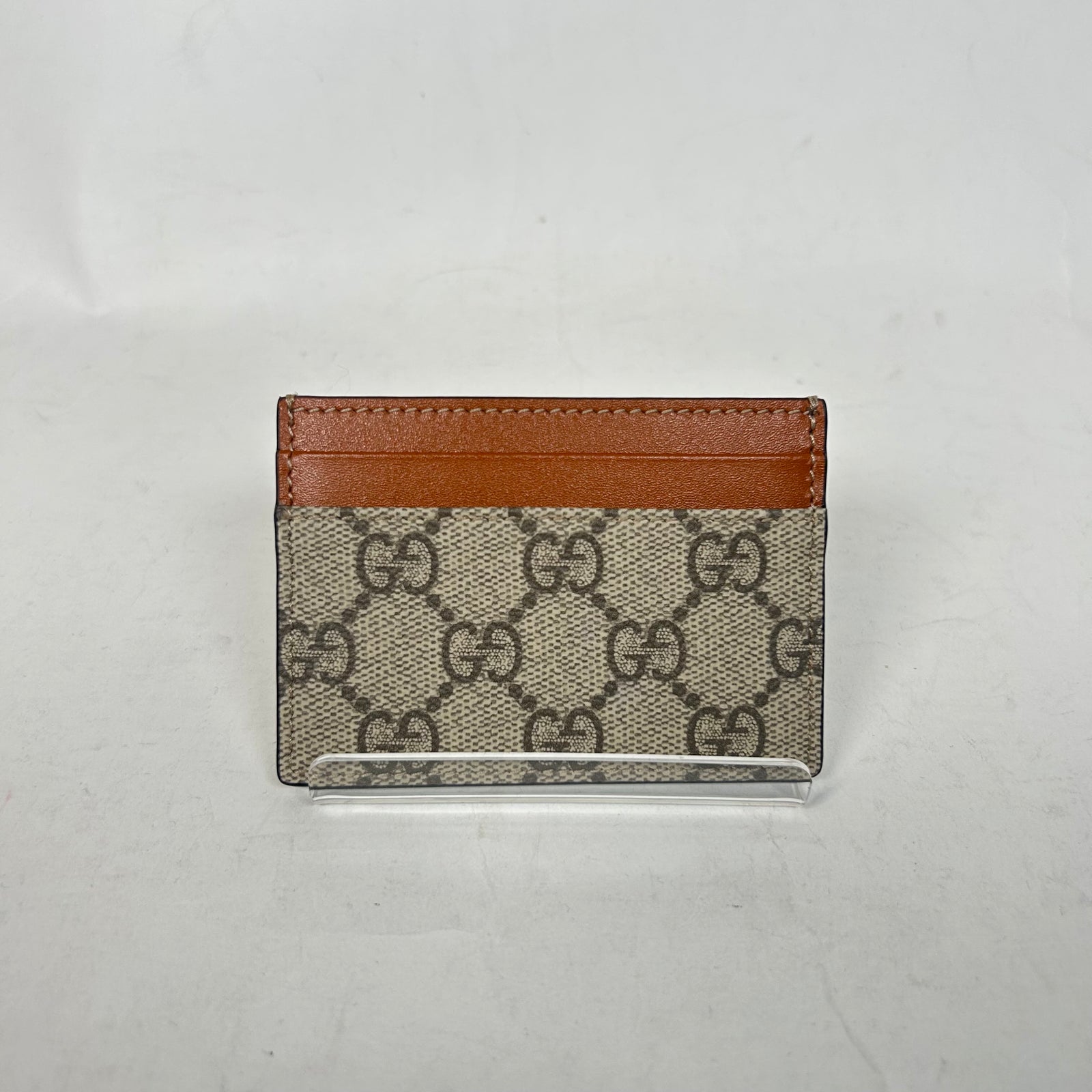 Gucci Brown GG Supreme Card Holder
